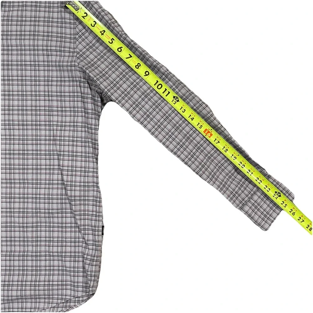 Boss‎ Hugo Boss Black LabelReg Fit Button Up Long Sleeve Shirt Men's XL Grey